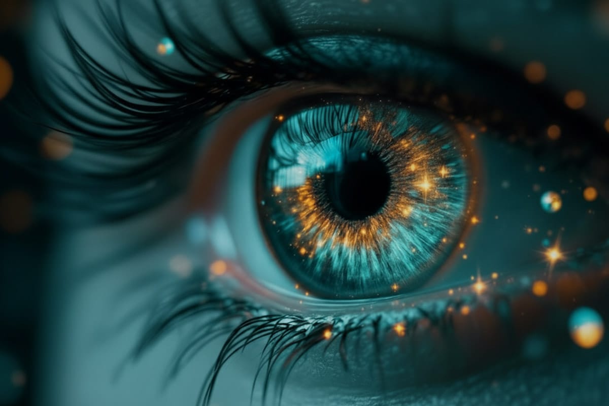 cosmic eye representing vedadhaara guidance